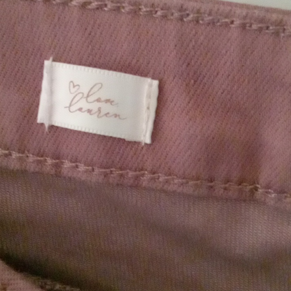 💐LC Lauren Conrad Pink Cuffed Skinny Jeans - Picture 7 of 7